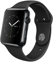 APPLE Watch 42 mm Space Black Stainless Steel Case with Sport Band(Black Strap, Medium)