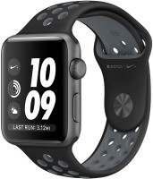 APPLE Watch Series 2 - 42 mm Space Gray Aluminum Case with Black / Cool Gray Nike Sport Band(Black Strap, Medium)