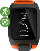 TomTom Adventurer Cardio, GPS Outdoor Smartwatch(Orange Strap, Large)