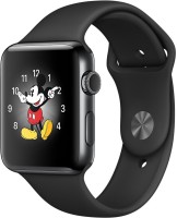 APPLE Watch Series 2 - 42 mm Space Black Stainless Steel Case with Space Black Sport Band(Black Strap, Medium)