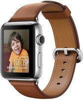 APPLE Watch Series 2 - 38 mm Stainless Steel Case with Saddle Brown Classic Buckle(Brown Strap, Medium)