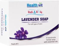 HealthVit Lavender Soap Set of 3(75 g, Pack of 3) - Price 115 36 % Off  