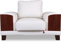 Durian TUCSON/1 Leather 1 Seater Sofa(Finish Color - CREAM)   Computer Storage  (Durian)
