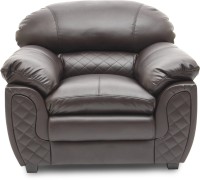 HomeTown Mirage_br Leatherette 1 Seater Sofa(Finish Color - Brown)   Computer Storage  (HomeTown)