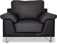 View Durian Mesa Leather 1 Seater Standard(Finish Color - Smoke Grey/Eerie Black) Price Online(Durian)