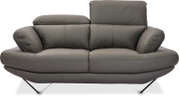 View Durian Omega Leather 2 Seater Standard(Finish Color - BATTLESHIP GREY) Price Online(Durian)