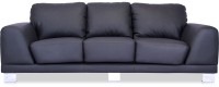 View Durian Atlanta Leather 3 Seater Standard(Finish Color - Jet Black) Price Online(Durian)