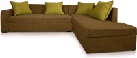 Dolphin DOL-CAIRO-L-Beige 09-Brown 14 Fabric 3 + 2 Beige-Brown Sofa Set(Configuration - L-shaped)   Furniture  (Dolphin)