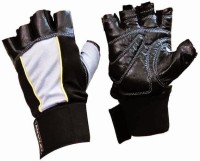 Nivia Leather with Strap (Assorted) Gym & Fitness Gloves (M, Multicolor)