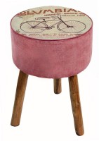 View The Attic Italia Living & Bedroom Stool(Pink) Furniture (The Attic)