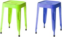 The Attic Outdoor & Cafeteria Stool(Blue, Green)   Furniture  (The Attic)