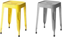 View The Attic Outdoor & Cafeteria Stool(Grey, Yellow) Furniture (The Attic)