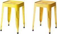 View The Attic Outdoor & Cafeteria Stool(Yellow, Yellow) Furniture (The Attic)