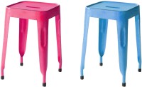 View The Attic Outdoor & Cafeteria Stool(Blue, Pink) Furniture (The Attic)