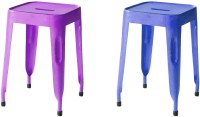 The Attic Outdoor & Cafeteria Stool(Blue, Purple)   Furniture  (The Attic)