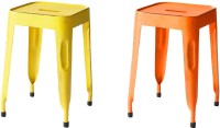 The Attic Outdoor & Cafeteria Stool(Orange, Yellow)   Furniture  (The Attic)