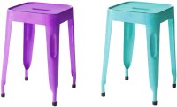 View The Attic Outdoor & Cafeteria Stool(Blue, Purple) Furniture (The Attic)