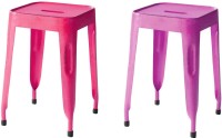 The Attic Outdoor & Cafeteria Stool(Purple, Pink)   Furniture  (The Attic)