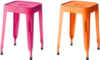 The Attic Outdoor & Cafeteria Stool(Orange, Pink)   Furniture  (The Attic)