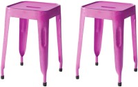 View The Attic Outdoor & Cafeteria Stool(Pink) Furniture (The Attic)