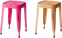 The Attic Outdoor & Cafeteria Stool(Brown, Pink)   Furniture  (The Attic)