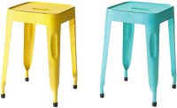 The Attic Outdoor & Cafeteria Stool(Blue, Yellow)   Furniture  (The Attic)
