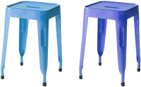 The Attic Outdoor & Cafeteria Stool(Blue, Blue)   Furniture  (The Attic)