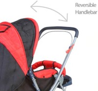 luvlap baby stroller pram starshine light red