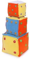 Deals India Soft Toy Cube ( Set of 3)  - 7 inch(Multicolor)