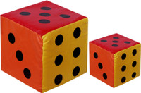 Atpata Funky Big and Small Dice (Pack of 2)  - 8 inch(Multicolor) RS.1100.00