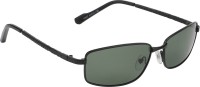 Scheffer's Rectangular Sunglasses(For Men, Green)