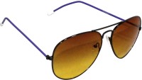 Mangal Brothers Aviator Sunglasses(For Men & Women, Brown)