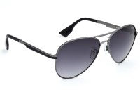IDEE Aviator Sunglasses(For Men & Women, Grey)