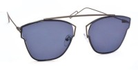STACLE Rectangular Sunglasses(For Men & Women, Black)