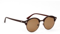 ROYAL SON Round Sunglasses(For Men & Women, Brown)