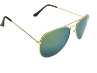 Mangal Brothers Aviator Sunglasses(For Men & Women, Green, Yellow)
