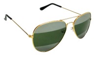 Mangal Brothers Aviator Sunglasses(For Men & Women, Silver, Black)