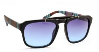 STACLE Rectangular Sunglasses(For Men, Blue)