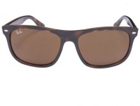 Ray-Ban Wayfarer Sunglasses(For Men, Brown)