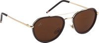Amaze Oval Sunglasses(Brown) RS.499.00