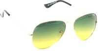 IDEE Aviator Sunglasses(For Men, Green, Yellow)