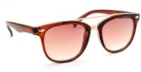 STACLE Rectangular Sunglasses(For Men, Brown)