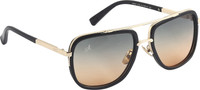 Amaze Rectangular Sunglasses(Brown, Grey) RS.599.00