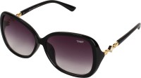 TOMMY FASHION Oval Sunglasses(For Girls, Grey)