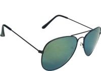 Mangal Brothers Aviator Sunglasses(For Men & Women, Green, Yellow)