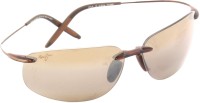 Maui Jim Rectangular Sunglasses(For Men & Women, Brown)