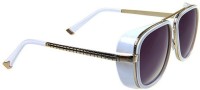 Specs N Lenses Rectangular Sunglasses(For Men, Black)
