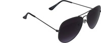 Conic Aviator Sunglasses(For Boys, Black)