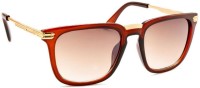 STACLE Rectangular Sunglasses(For Men, Brown)
