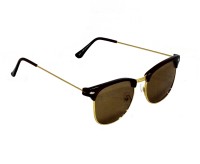 Mangal Brothers Oval Sunglasses(For Men & Women, Brown)